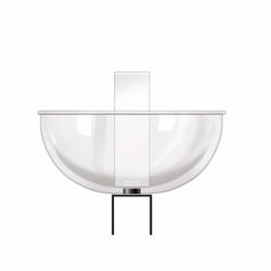 Clear Vertical Sign with Bowl