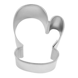 R&M International Corp 1 in. W X 2 in. L Mini Mitten Cookie Cutter Silver 1 pc