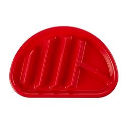 Arrow Red Polyethylene Fiesta Taco Plate Divided Plate 1 pk