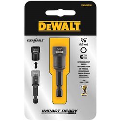 DEWALT Impact Ready 3/8 in. X 2-9/16 in. L Black Oxide Nut Driver 1 pk