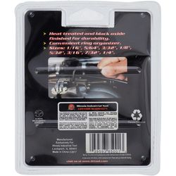 JMK Illinois Industrial Tool SAE Hex Key Wrench Set 8 pc
