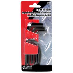 Performance Tool Project Pro Metric L-Handle Hex Key Set 9 pc