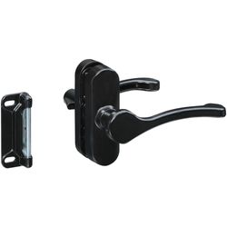 National Hardware Matte Black Zinc Lever Latches 1 pk