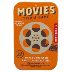 Kikkerland Movies Trivia Game Multicolored