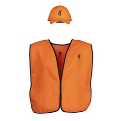 Browning Blaze Orange Fiber/Nylon Hunting Cap/Vests Combo 13.000 in.
