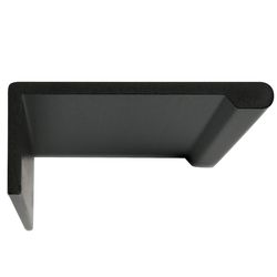 Laurey Rectangle Edge Pull 6 in. Matte Black 1 pk