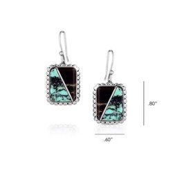 Montana Silversmiths Women's Double Essence Silver/Turquoise Earrings