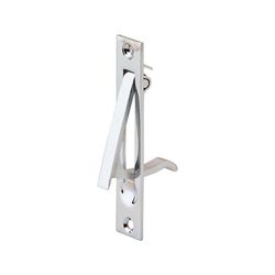 Ives 3-7/8 in. L Bright Chrome Brass Sliding Door Edge Pull