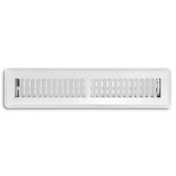 Tru Aire 2 in. H X 14 in. W 2-Way Powder Coat White Steel Floor Register