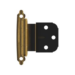 Amerock 2-3/4 in. L Antique Brass Cabinet Hinge 2 pk