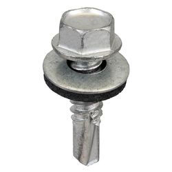 Acorn International No. 14 Sizes X 1 in. L Hex Hex Head Self-Drilling Screws w/Washers 250 pk