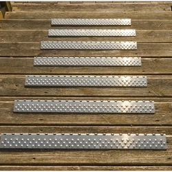 Handi-Treads 2.75 in. W X 30 in. L Powder Coated Silver Aluminum Stair Tread