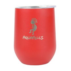 Aquapelli 12 oz Red BPA Free Vacuum Insulated Wine Tumbler