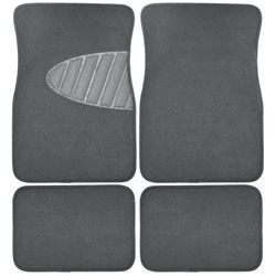 Armor All Gray Carpet Auto Floor Mats with Heel Pad 4 pk