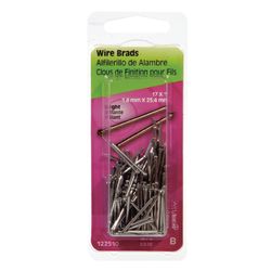 HILLMAN Anchor Wire 17 Ga. X 1 in. L Bright Steel Brad Nails 1 pk 2 oz