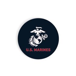 P Graham Dunn Blue USMC Logo Car Coaster 6 pk