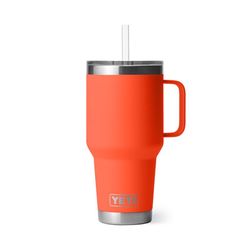 YETI Rambler 35 oz Papaya BPA Free Straw Mug