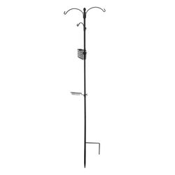 Panacea Birding Basics Wild Bird & Hummingbird 5 lb Steel Bird Feeding Station Kit 3 ports