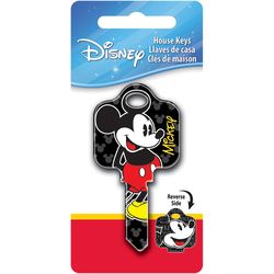 HILLMAN Disney Mickey Mouse - Signature House Key Blank 68 Single For Schlage Locks Multicolored