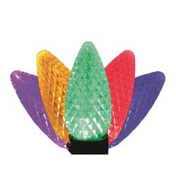 Holiday Bright Lights LED C9 Multicolored 75 ct String Christmas Lights
