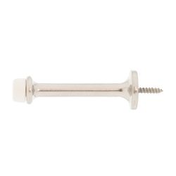Ace Metal Satin Nickel Silver Rigid Door Stop Mounts to door and wall