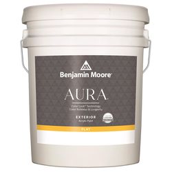 Benjamin Moore Aura Exterior Flat Base 1 Paint Exterior 5 gal