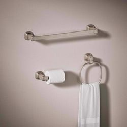 Kohler Envelu Vibrant Brushed Nickel Silver Bathroom Hardware Kit Metal