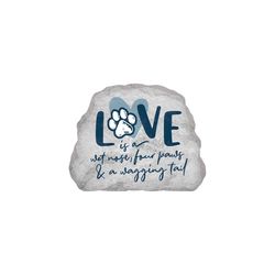 P Graham Dunn 6 in. H X 7 in. L Gray MDF Love Is Tabletop Sign