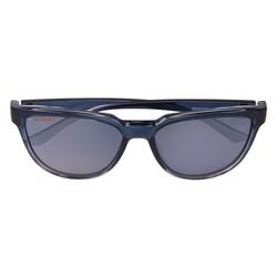 Seachoice Reflex Sunglasses Unisex Shiny Blue Smoke Frame Silver Flash Lens Polarized