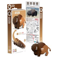 Safari Ltd. Eugy Bison 3D Puzzle Brown