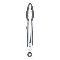 Tovolo Charcoal Silicone/Stainless Steel Tongs