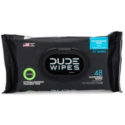 Dude Wipes Disposable Wet Wipes 48 ct