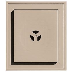 Builders Edge 8 in. H X 8.5 in. W X 1-1/2 in. L Prefinished Wicker Vinyl Mounting Block