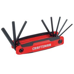 Craftsman 1/4 SAE Fold-Up Hex Key Set 9 pc