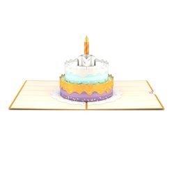 Lovepop Happy Birthday Cake 3D Card Paper 1 pk