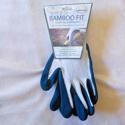 Garden Works M Bamboo Blue Gardening Gloves
