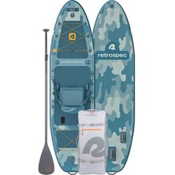 Retrospec June Nano PVC Inflatable River Rock Paddle Board Kit 6 in. H X 9 ft. W X 32 in. L