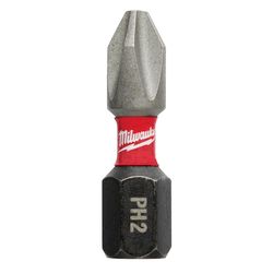 Milwaukee Shockwave Phillips #2 in. drive X 1 in. L Impact Insert Bit Alloy Steel 15 pc