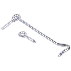Ace 6 in. L Zinc Gate Hook and Eye 1 pk