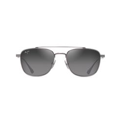 Maui Jim Kahana Sunglasses Unisex Shiny Dark Ruthenium Frame Neutral Gray Lens Polarized