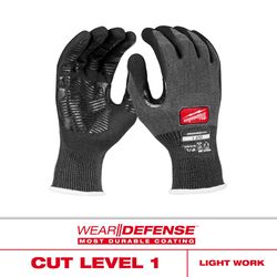 Milwaukee Wear Defense Protection Cut Level 1 Work Gloves Black L 1 pair