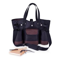 Legacy Country Black Polyester Wine and Cheese Tote