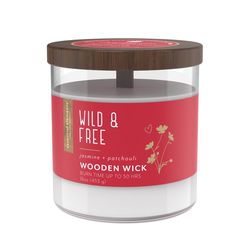 Candle-Lite Essential Elements White Jasmine/Patchouli Scent Candle 16 oz