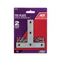 Ace 4 in. H X 4.75 in. W X 4 in. D Steel Tee Plate
