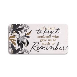 P Graham Dunn Multicolored Faux Marble 4 in. H X 8 in. L X 1 in. W It's Hard to Forget Someone Stepp