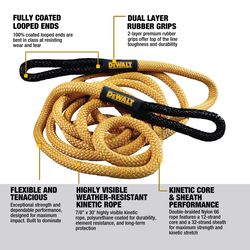 DeWalt 7/8 in. W X 30 ft. L Tow Rope 29300 lb 1 pk