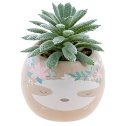Karma 2 in. H X 2 in. L Multicolored Ceramic Succulent Pot