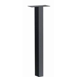 Architectural Mailboxes Oasis 46.5 H In-Ground Standard 46.5 in. Powder Coated Black Galvanized Ste