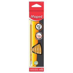 Maped Essentials Triangular #2 Writing & Drawing Pencil 12 pk