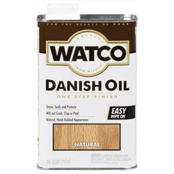 WATCO Transparent Natural Oil-Based Danish Oil 1 qt